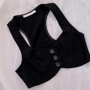 Charlotte Russe Black Vest
